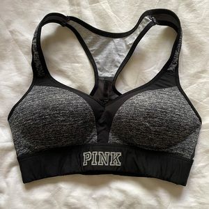 Pink sports bra